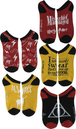 Harry Potter Mischief Icons 5 Pair Ankle Socks Set