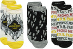 Harry Potter Marauder's Map 3 Pair Ankle Socks Set