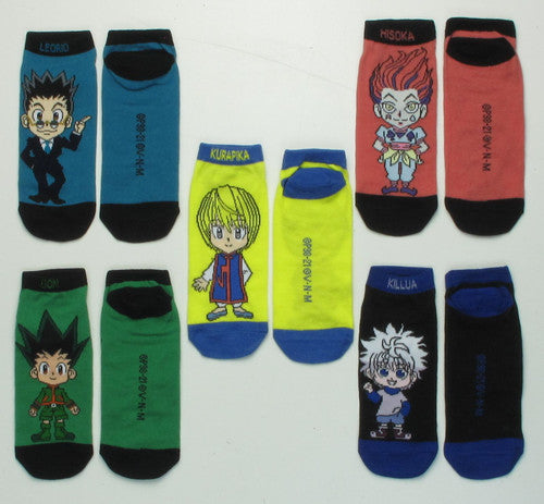 Hunter X Hunter Chibi 5 Pk Ankle Socks Set