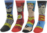 Justice League of America Heroes 4 Pair Socks Set