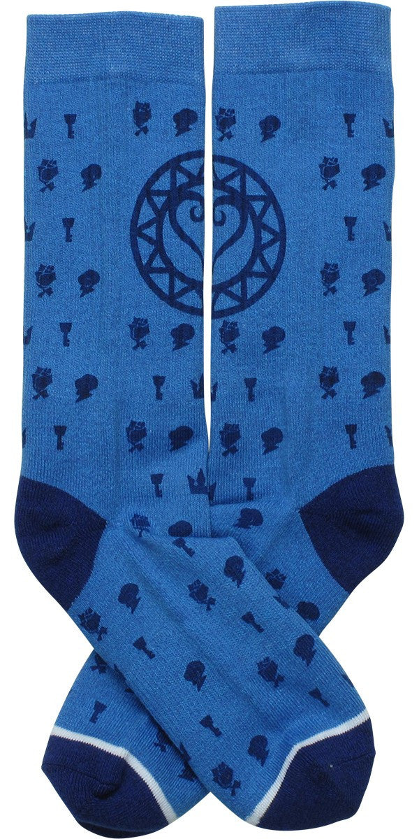 Kingdom Hearts Logo Waterprint Crew Socks
