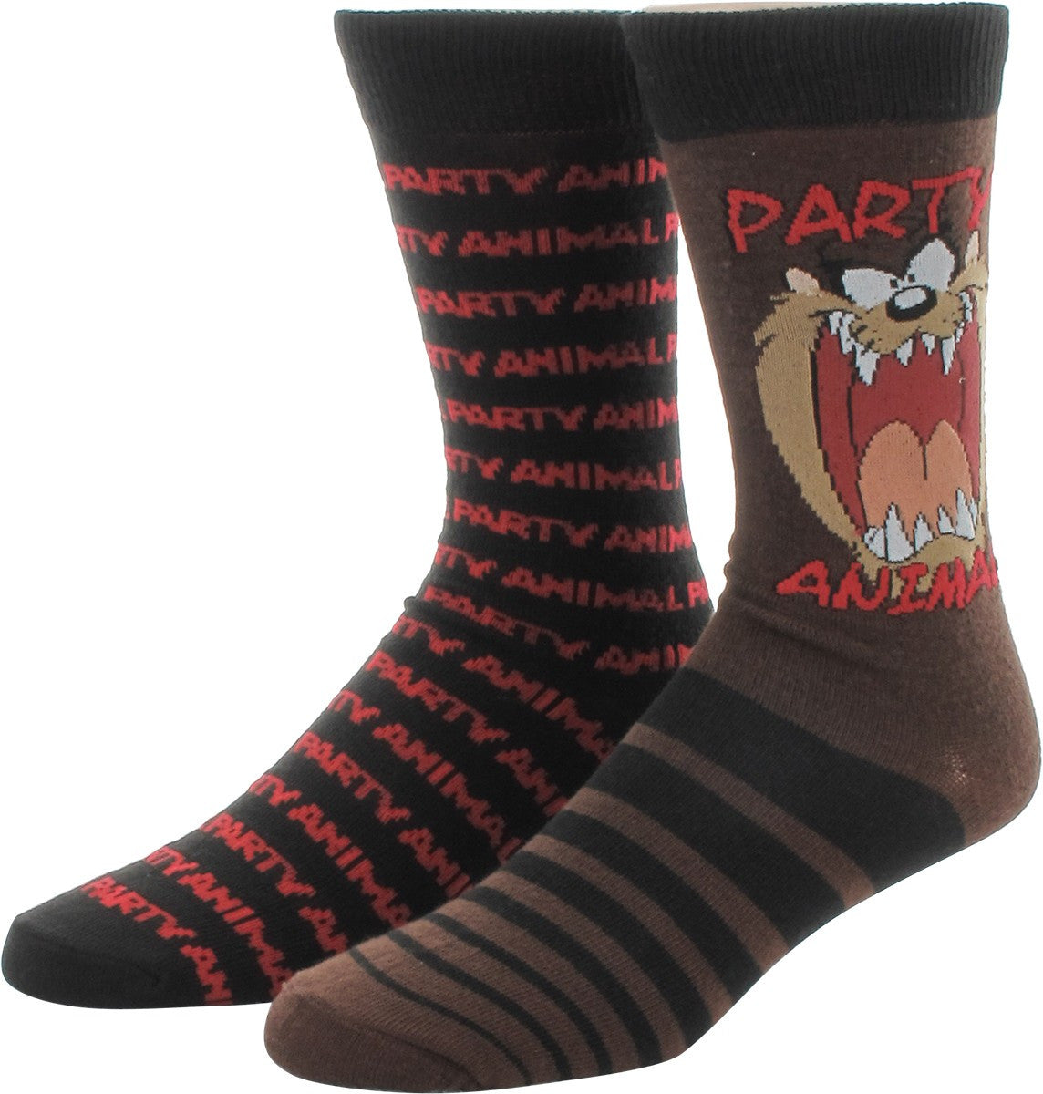 Looney Tunes Taz Party Animal 2 Pair Socks Set