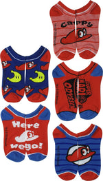 Super Mario Odyssey Hat 5 Pair Ankle Socks Set