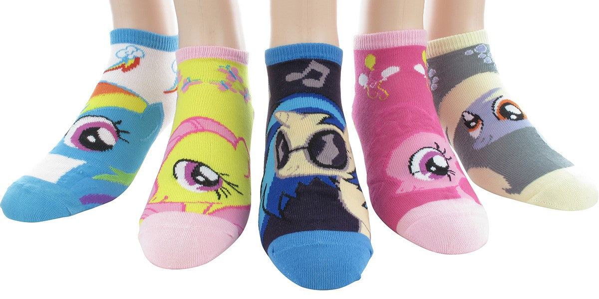My Little Pony Characters 5 Low Cut Socks Set