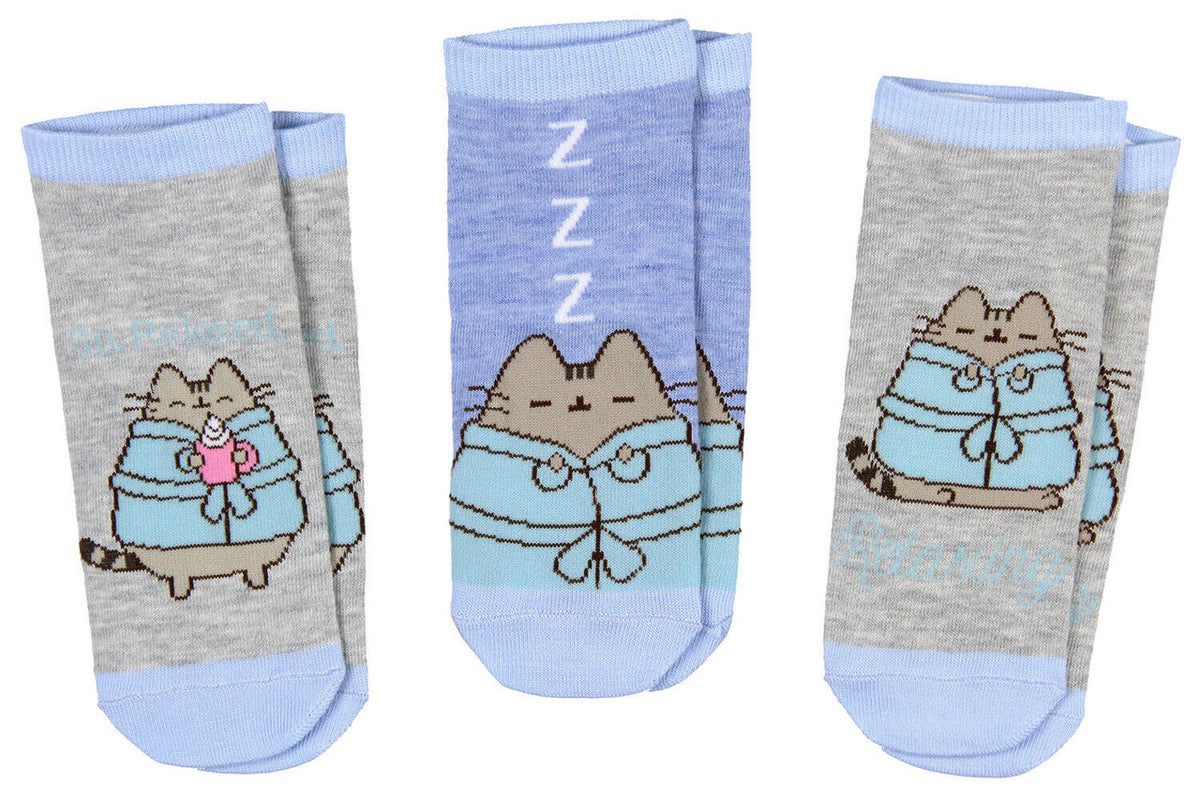 Pusheen So Relaxed 3 Pack Ankle Socks Set