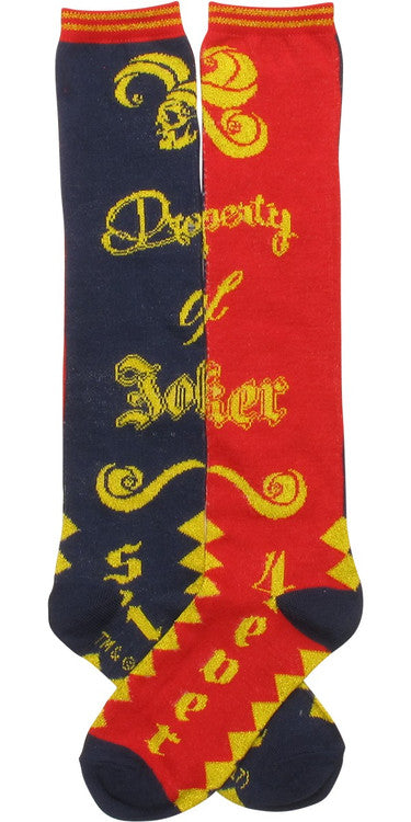 Suicide Squad Property of Joker Knee High Socks