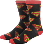Superman Hero and Logos 2 Pair Socks Set