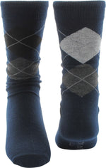 Superman Logos Argyle 2 Pair Crew Socks Set