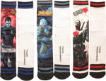 Valiant Comics Trio Dye Sub 3 Pair Crew Socks Set