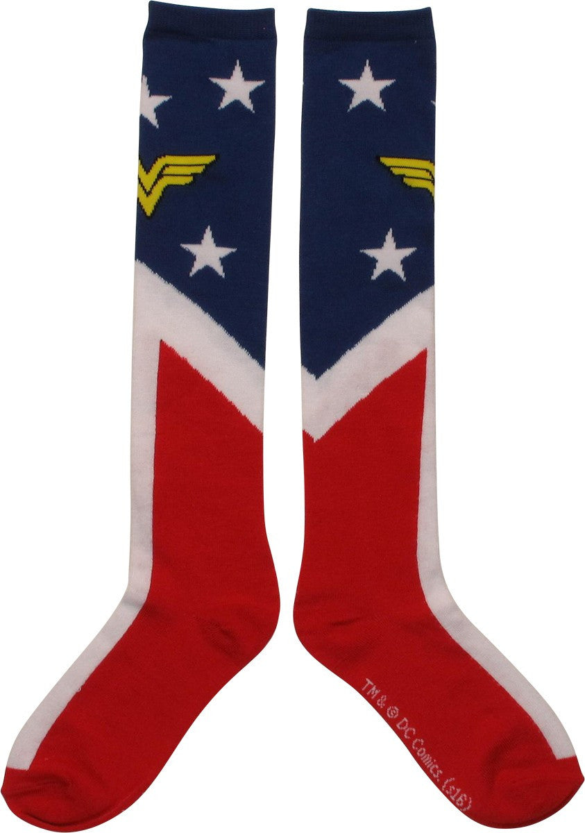Wonder Woman Stars Suit Up Knee High Socks