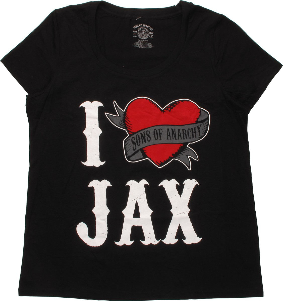 Sons of Anarchy I Heart Jax Ladies T-Shirt