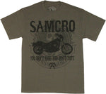 Sons of Anarchy Motorcycle Vote T Shirt
