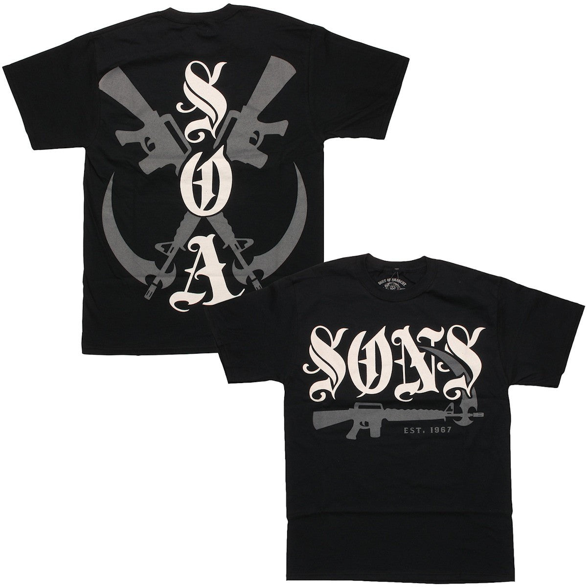 Sons of Anarchy Old English Guns T-Shirt