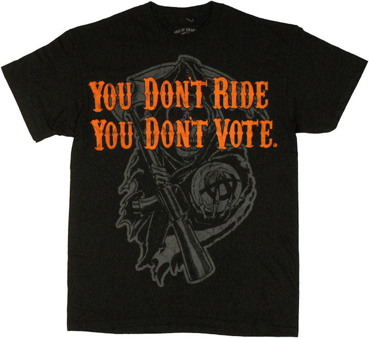 Sons of Anarchy Orange Ride Vote T Shirt