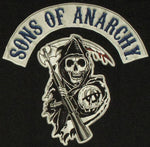 Sons of Anarchy Faux Patch Black T Shirt