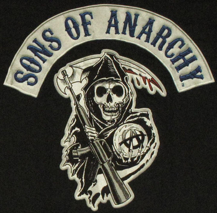 Sons of Anarchy Faux Patch Black T Shirt