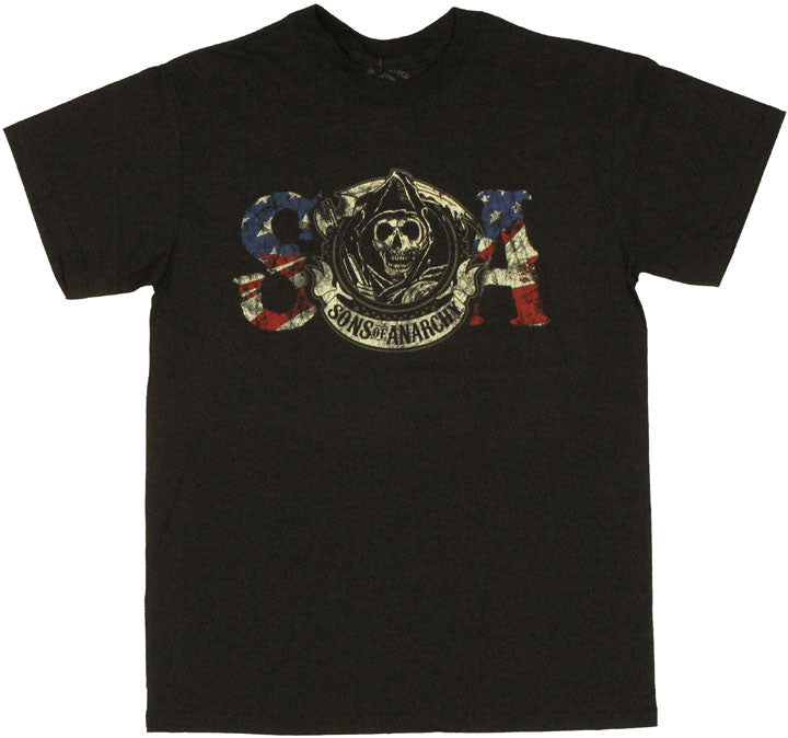 Sons of Anarchy Reaper Flag T Shirt