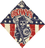 Sons of Anarchy Stars Stripes Bandana