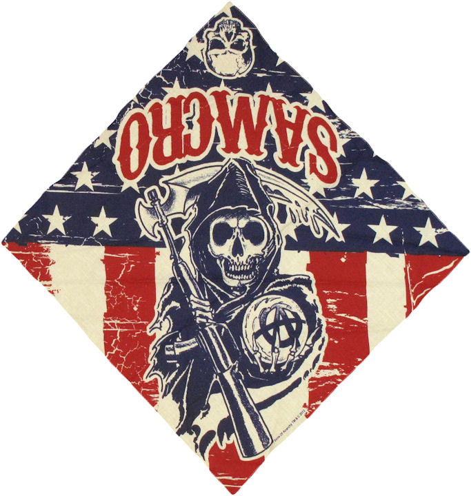 Sons of Anarchy Stars Stripes Bandana