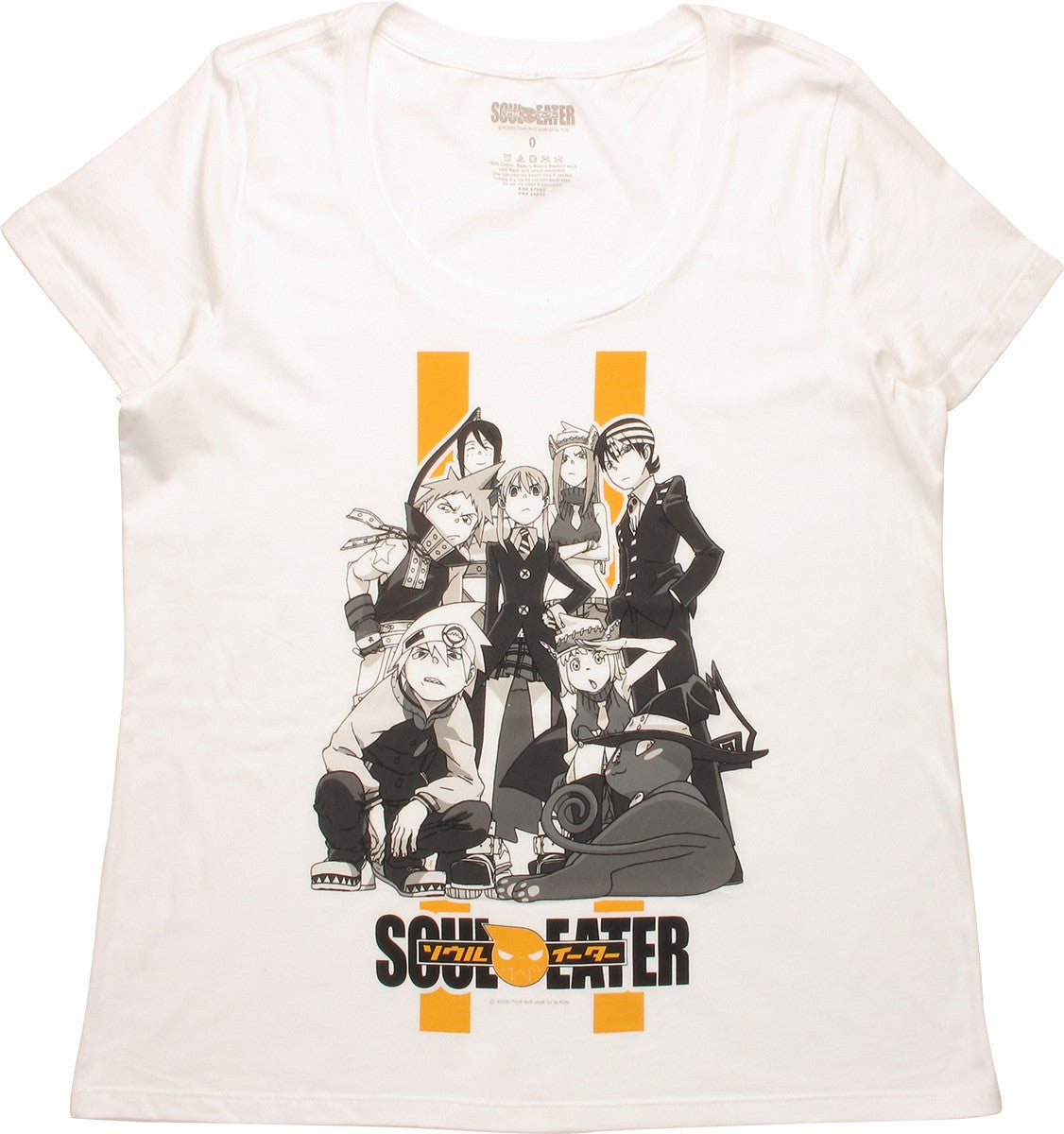 Soul Eater BW Group Pose Ladies T-Shirt