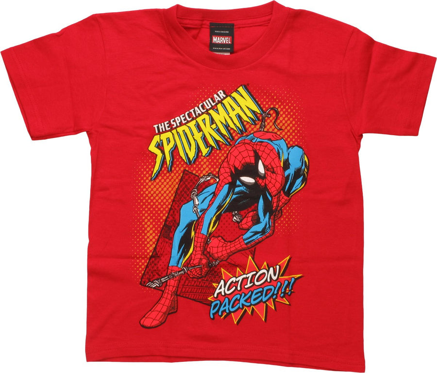 Spectacular Shop Spectacular Spiderman Action Packed Juvenile Shirt β Stylin Online