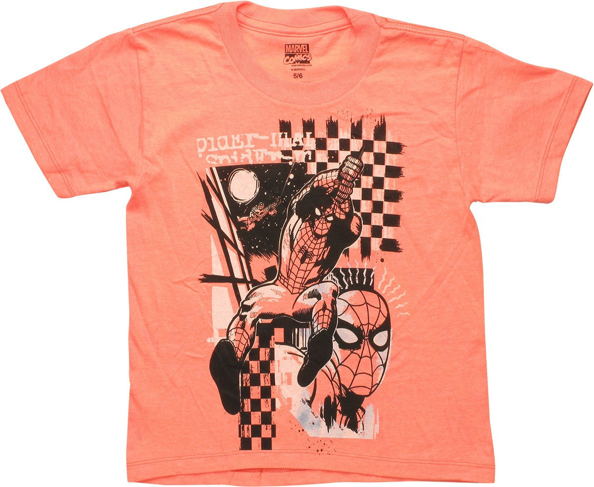 Spiderman Checker Swing Juvenile T-Shirt