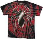 Spiderman Chrome Logo Tie Dye T Shirt