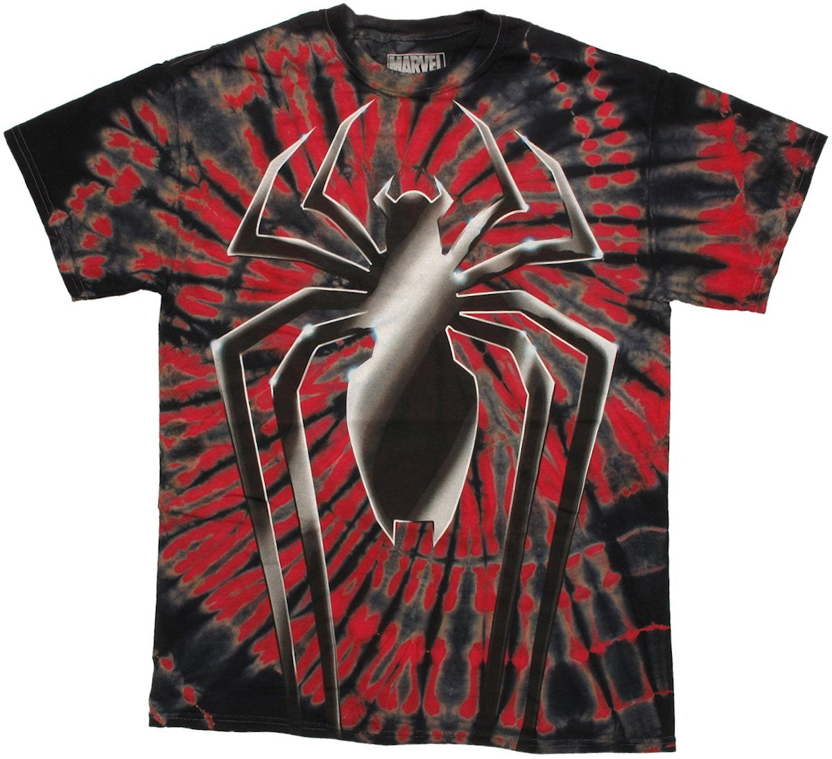 Spiderman Chrome Logo Tie Dye T Shirt