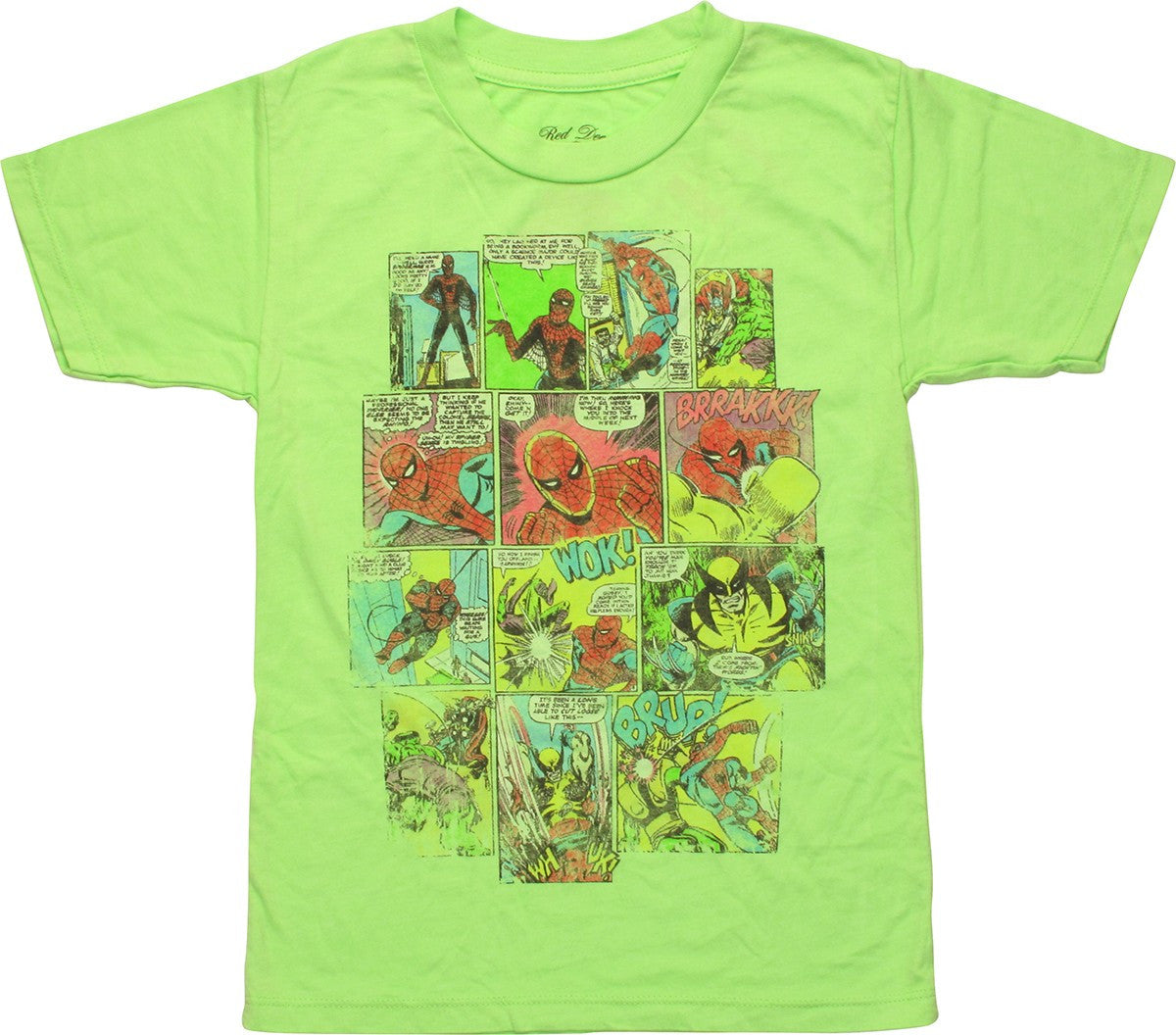 Spiderman Comic Panels Juvenile T-Shirt