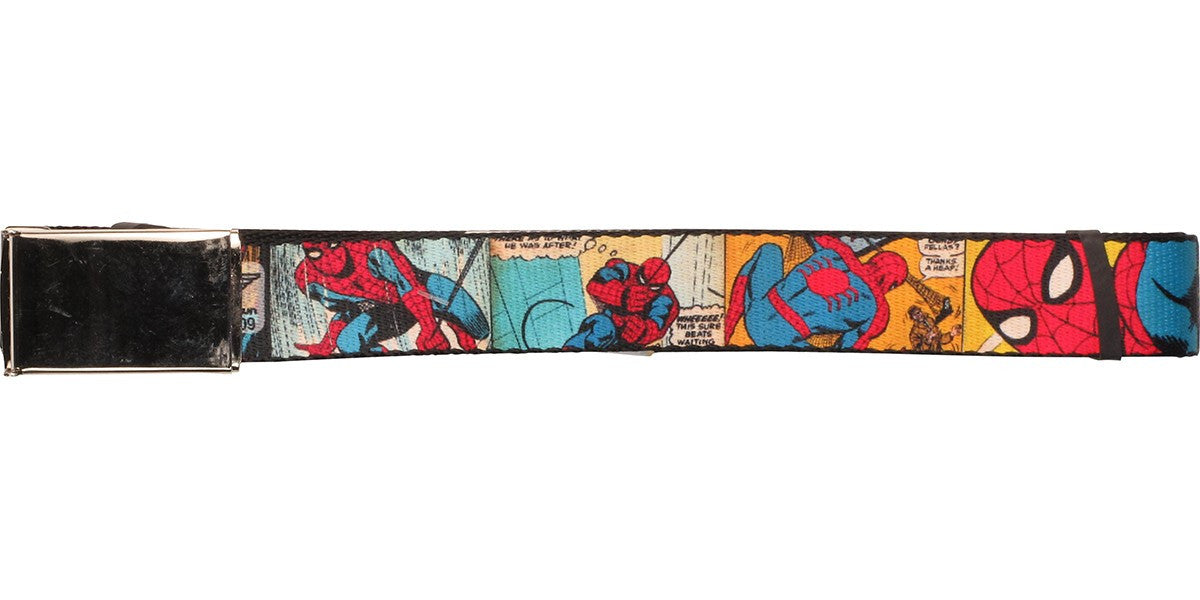 Spiderman Comic Panels Mesh Belt