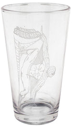 Spiderman Etched Pint Glass