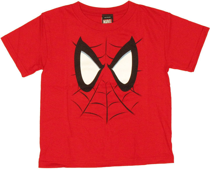 Spiderman Face Juvenile T Shirt