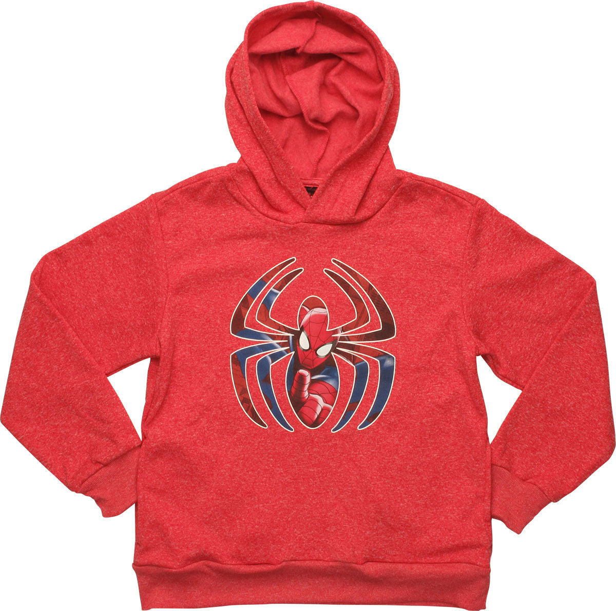 Spiderman Face Peering Out Logo Pull Youth Hoodie