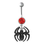 Spiderman Gem Belly Ring