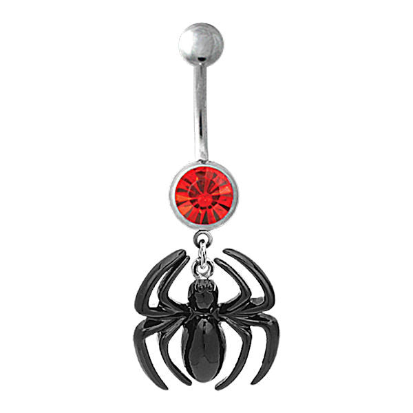 Spiderman Gem Belly Ring