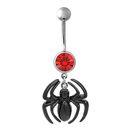 Spiderman Gem Belly Ring