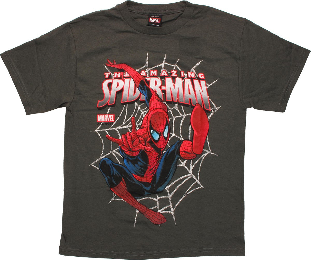 Spiderman Gonna Web Youth T Shirt