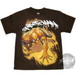 Spiderman Graffiti Crawl Youth T Shirt