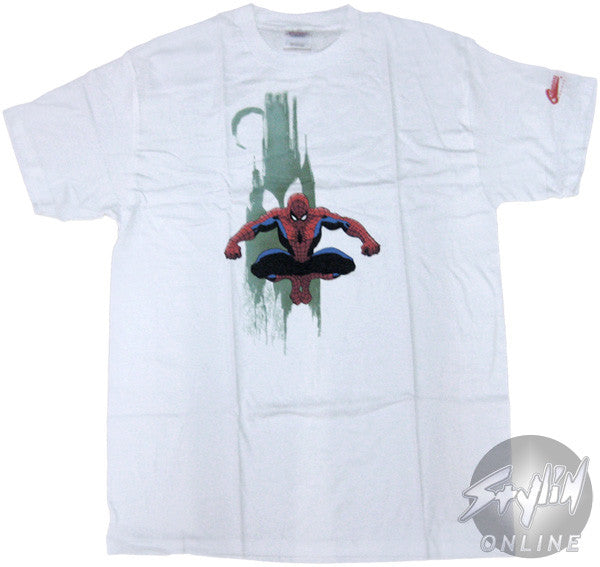 Spiderman Green Paint Stroke T-Shirt