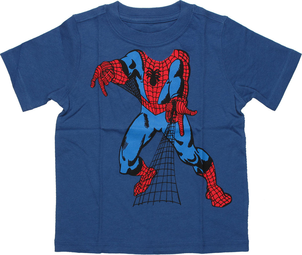 Spiderman Insert Head Blue Toddler T Shirt
