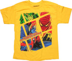 Spiderman Lizard Box Yellow Youth T Shirt