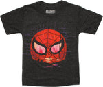 Spiderman Mask Grafitti Wall Juvenile T-Shirt