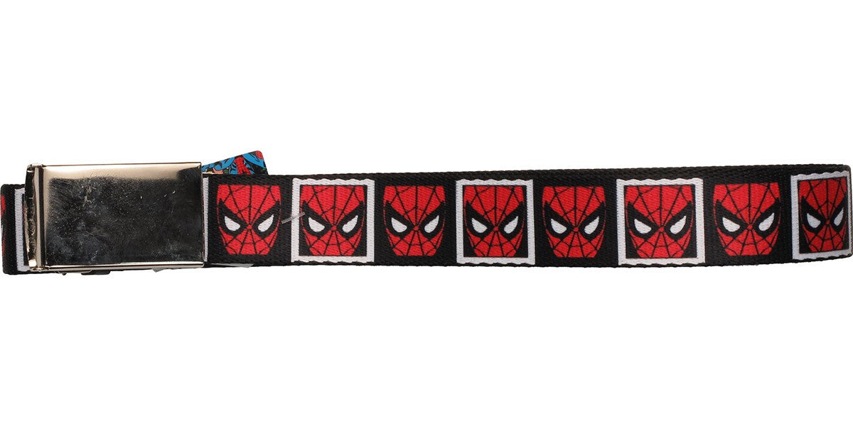 Spiderman Mask Squares Mesh Belt