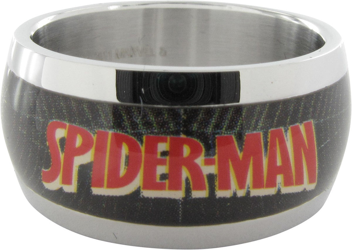 Spiderman Name Web Side Mask Ring