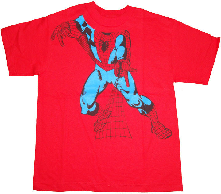 Spiderman Shoot Youth T Shirt