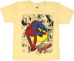 Spiderman Sketch Panels Juvenile T Shirt