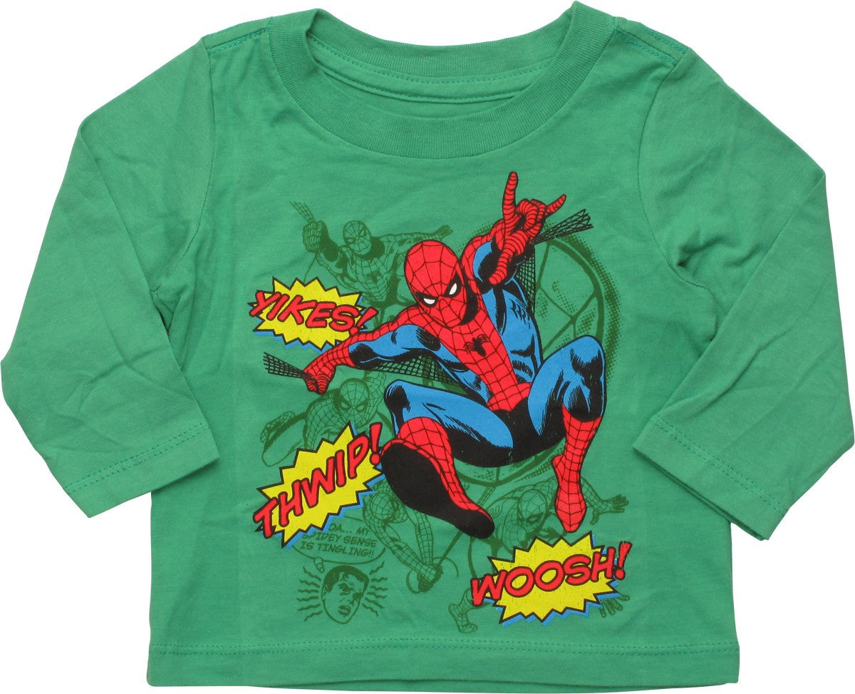 Spiderman Sound Effects Long Sleeve Infant T-Shirt