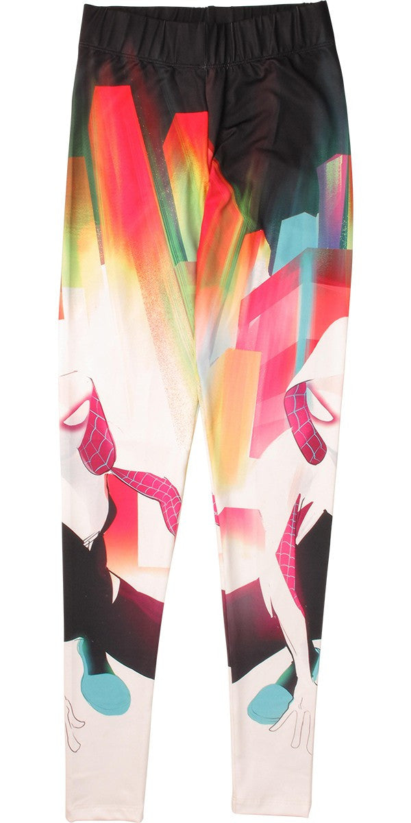Spiderman Spider-Gwen Coverart Open Leggings