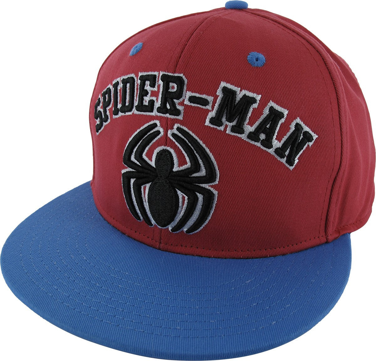 Spiderman Spider Logo and Name Snapback Hat