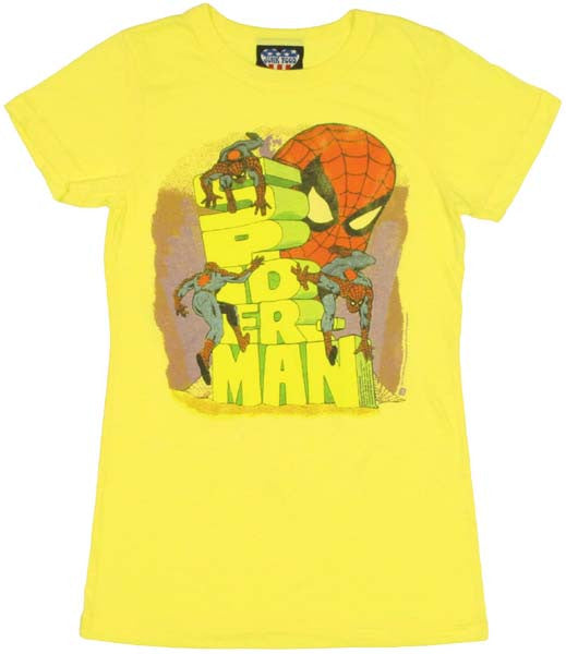 Spiderman Stacked Name Baby Tee